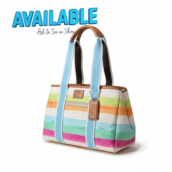 Coach Handbags - Coach Watercolor Tote
